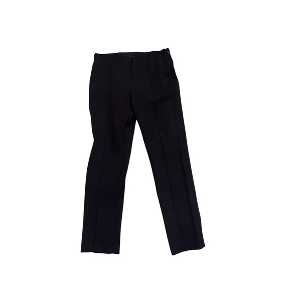 RAG & BONE‎ Black Ponte Knit Pull On Pants With Front & Back Seams Size 6 28X27 - Picture 1 of 4